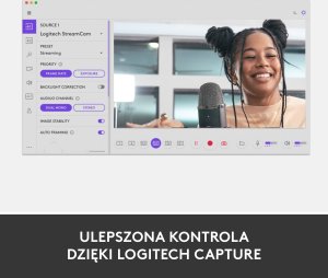 Kamera internetowa Logitech StreamCam (960-001297) + H390 (981-000406) 9