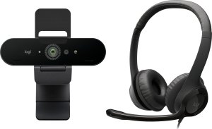 Kamera internetowa Logitech Brio 4K Stream (960-001194) + H390  (981-000406) 1