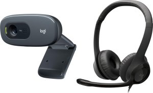 Kamera internetowa Logitech C270 (960-001063) + H390 (981-000406) 2