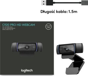 Kamera internetowa Logitech C920 HD Pro (960-001055) + H390 (981-000406) 4