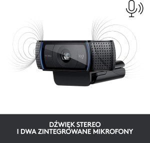 Kamera internetowa Logitech C920 HD Pro (960-001055) + H390 (981-000406) 8