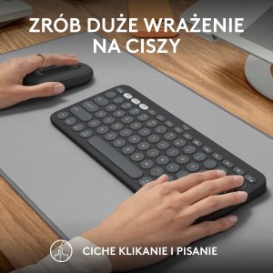 Klawiatura + mysz Logitech Pebble 2 Combo dla Mac (920-012244) + Brio 100 (960-001585) 3