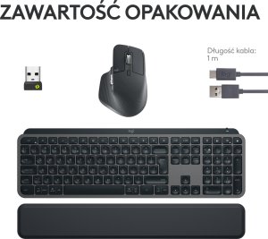 Klawiatura + mysz Logitech MX Keys S Combo Graphite (920-011614) + Brio 100 (960-001585) 11