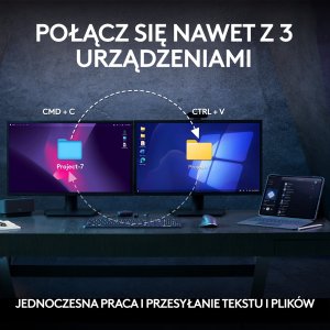 Klawiatura + mysz Logitech MX Keys S Combo Graphite (920-011614) + Brio 100 (960-001585) 26