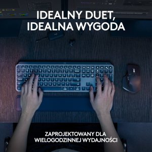 Klawiatura + mysz Logitech MX Keys S Combo Graphite (920-011614) + Brio 100 (960-001585) 27