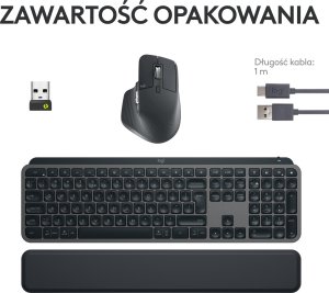 Klawiatura + mysz Logitech MX Keys S Combo Graphite (920-011614) + Brio 100 (960-001585) 34