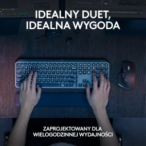 Klawiatura + mysz Logitech MX Keys S Combo Graphite (920-011614) + Brio 100 (960-001585) 4