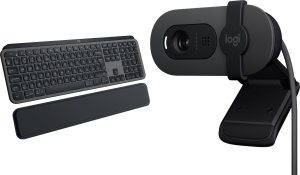 Klawiatura Logitech MX Keys S Plus Bezprzewodowa Graphite US (920-011589) + Brio 100 (960-001585) 23