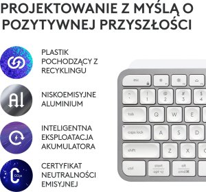 Klawiatura Logitech MX Keys S Grey US (920-011588) + Brio 100 (960-001585) 6