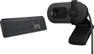Klawiatura Logitech MX Keys S Bezprzewodowa Graphite US (920-011587) + Brio 100 (960-001585) 23