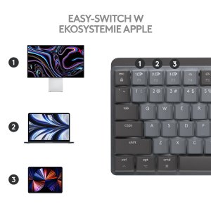 Klawiatura Logitech MX Mechanical Mini for Mac (920-010837) + Brio 100 (960-001585) 32