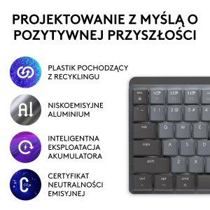 Klawiatura Logitech MX Mechanical Mini for Mac (920-010837) + Brio 100 (960-001585) 5