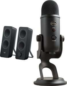 Głośniki komputerowe Logitech Z207 (980-001295) + Yeti USB Blackout (988-000229) 1