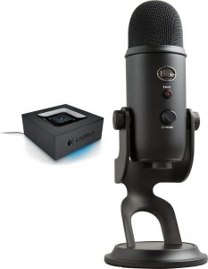 Adapter bluetooth Logitech Audio minijack 3,5mm (980-000912) + Yeti USB Blackout (988-000229) 16