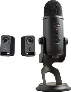 Głośniki komputerowe Logitech Z150 (980-000814) + Yeti USB Blackout (988-000229) 37