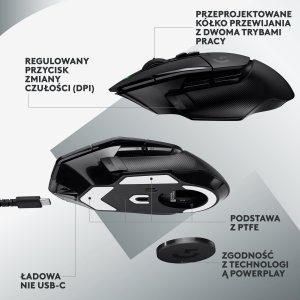 Mysz Logitech G502 X Lightspeed (910-006180) + G Pro X Czarne (981-000818) 6