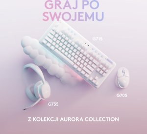 Mysz Logitech G705 Aurora (910-006367) + G Pro X Czarne (981-000818) 2