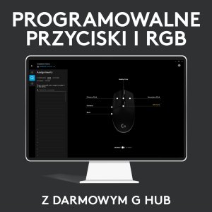 Mysz Logitech G203 Lightsync (910-005796) + G Pro X Czarne (981-000818) 6