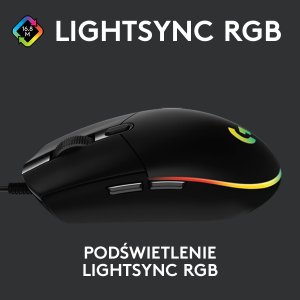 Mysz Logitech G203 Lightsync (910-005796) + G Pro X Czarne (981-000818) 9