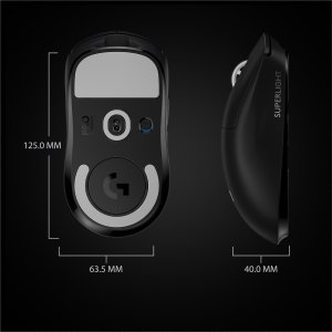 Mysz Logitech G Pro X Superlight Black (910-005880) + G Pro X Czarne (981-000818) 8
