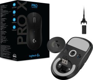 Mysz Logitech G Pro X Superlight Black (910-005880) + G Pro X Czarne (981-000818) 10