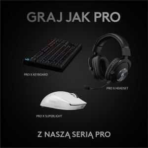 Mysz Logitech G Pro X Superlight White (910-005942) + G Pro X Czarne (981-000818) 10