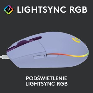 Mysz Logitech G102 Lightsync (910-005854) + G Pro X Czarne (981-000818) 9