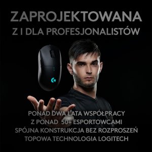 Mysz Logitech G Pro Wireless (910-005272) + G Pro X Czarne (981-000818) 3