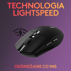 Mysz Logitech G305 Lightspeed Czarna (910-005282) + G Pro X Czarne (981-000818) 5