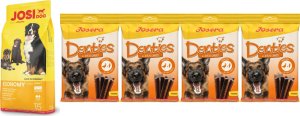 JosiDog JosiDog Economy 15kg + Denties z kaczką i marchewką 4 x 180g 1