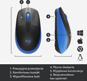 Mysz Logitech M190 Full-size (910-005907) + Studio Series - GRAPHITE (956-000049) 4