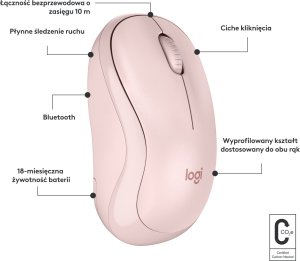 Mysz Logitech M240 Silent różowa (910-007121) + Studio Series - MID GREY (956-000052) 5