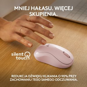 Mysz Logitech M240 Silent różowa (910-007121) + Studio Series - MID GREY (956-000052) 9