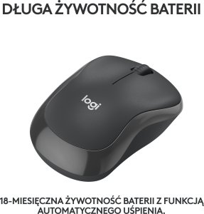 Mysz Logitech M240 Silent czarna (910-007119) + Studio Series - MID GREY (956-000052) 3