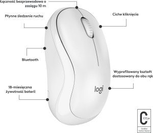 Mysz Logitech M240 Silent biała (910-007120) + Studio Series - MID GREY (956-000052) 5