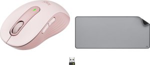 Mysz Logitech M650 Różowy (910-006254) + Studio Series - MID GREY (956-000052) 1