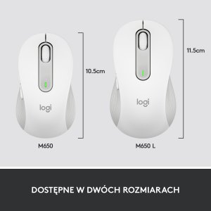 Mysz Logitech M650 Biało-szary (910-006255) + Studio Series - MID GREY (956-000052) 11