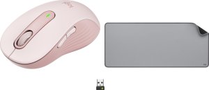 Mysz Logitech M650 L Różowy (910-006237) + Studio Series - MID GREY (956-000052) 1