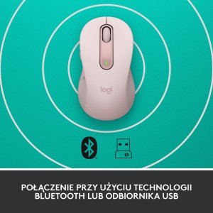 Mysz Logitech M650 L Różowy (910-006237) + Studio Series - MID GREY (956-000052) 8