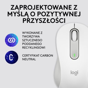 Mysz Logitech M650 L Biało-szary Left (910-006240) + Studio Series - MID GREY (956-000052) 6