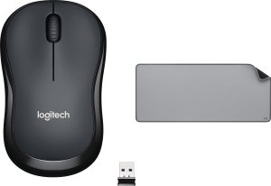 Mysz Logitech M220 Silent (910-004878) + Studio Series - MID GREY (956-000052) 1