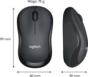 Mysz Logitech M220 Silent (910-004878) + Studio Series - MID GREY (956-000052) 4