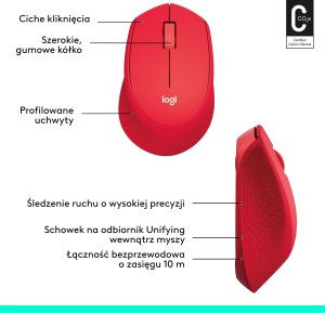 Mysz Logitech M330 Silent Plus (910-004911) + Studio Series - MID GREY (956-000052) 7