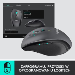 Mysz Logitech M705 Marathon (910-001949) + Studio Series - MID GREY (956-000052) 5