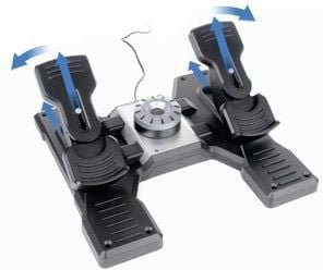 Joystick Logitech G Saitek PRO Flight Rudder Pedals USB (945-000005) + G X56 Hotas (945-000059) 3