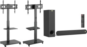Mozos Mozos MSTV mobilny stojak tv stand do telewizora + Soundbar Cinema 1