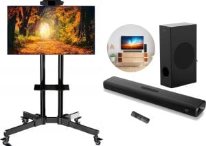 Mozos Mozos Stojak podłogowy 1500 32'' - 60'' + Soundbar THEATER 1