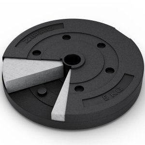 Zipro Zestaw obciążeń 4x5kg talerz obciążenie bitumiczne krążek 20kg Zipro 20