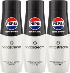 Sodastream 3 x Syrop Pepsi Zero cukru 440 ml 1