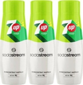 Sodastream 3 x Syrop 7Up Zero cukru 440 ml 1